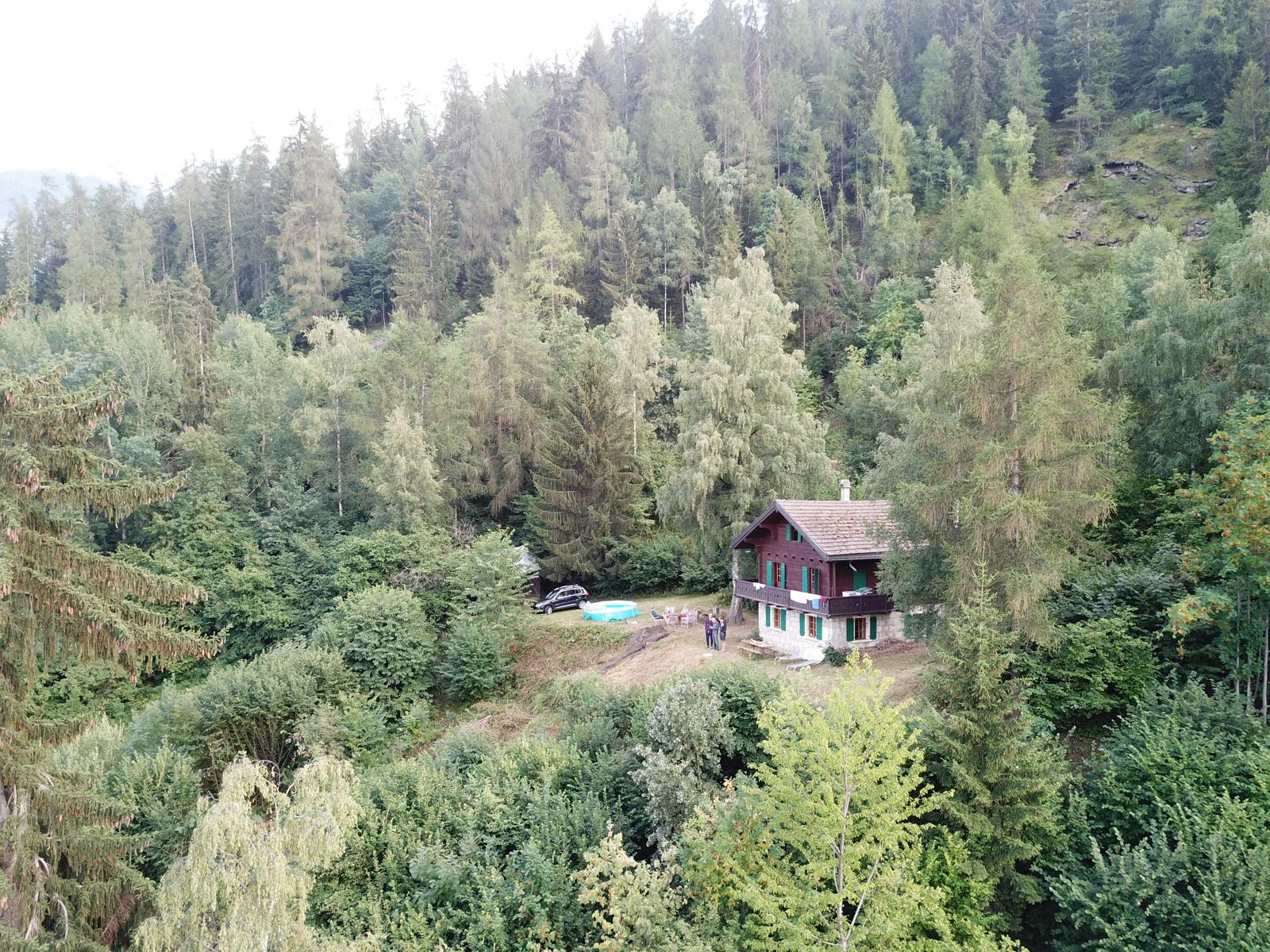 Luchtfoto van het chalet Les Bouillets
